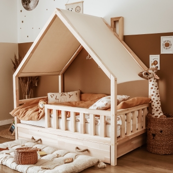 Łóżko domek Teddy (z szufladami)