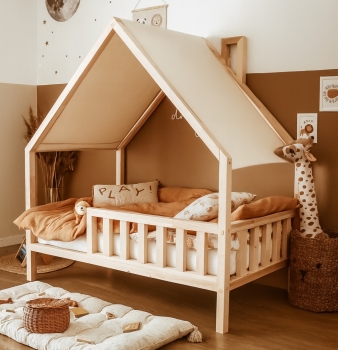 Łóżko Domek Teddy (z daszkiem) (dostawa do Świąt)