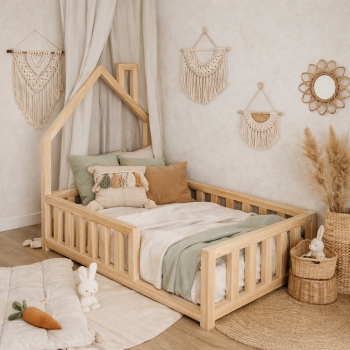 Łóżko z mini domkiem Scandi
