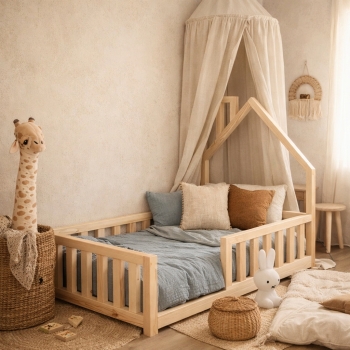 Łóżko z mini domkiem Scandi