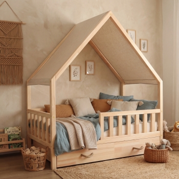 Łóżko Domek Teddy (z daszkiem) 
