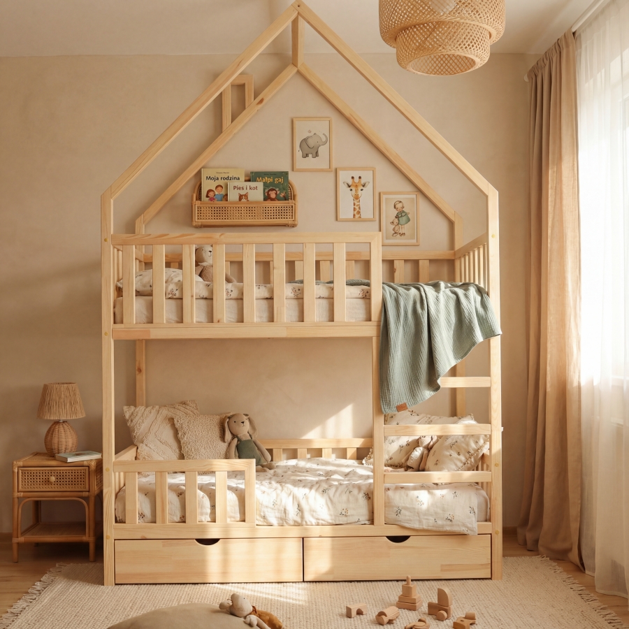 Łóżko piętrowe Teddy
