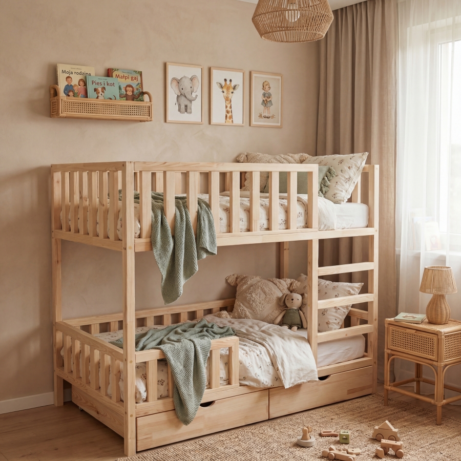 Łóżko piętrowe SCANDI